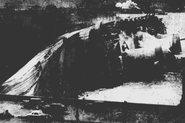 Wreck of ship Normandie