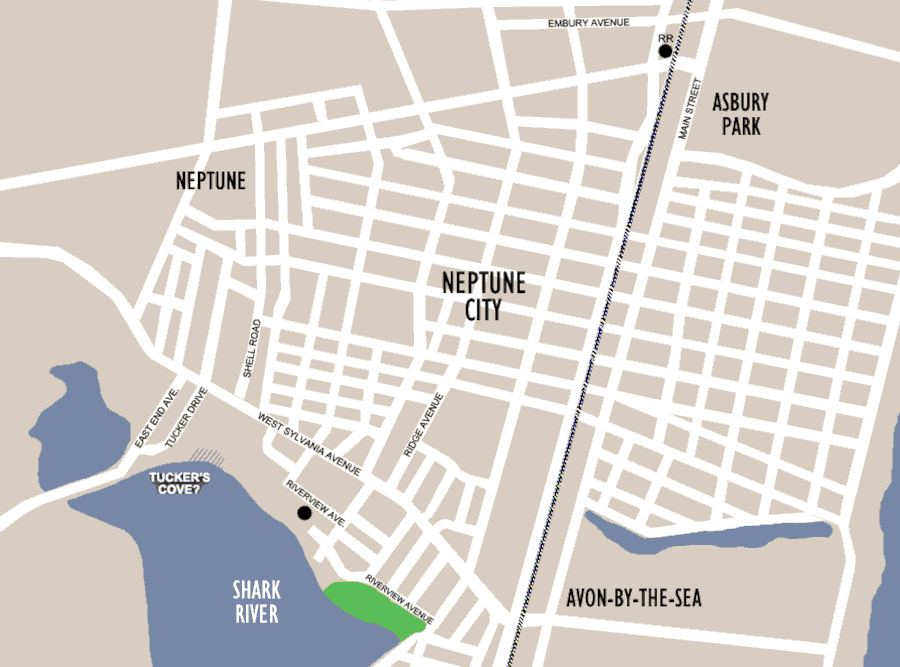 Map of Neptune City NJ