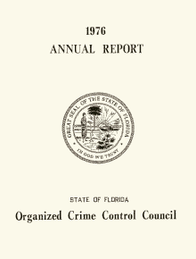 Florida Organized Crime Control Council 1976 report cover