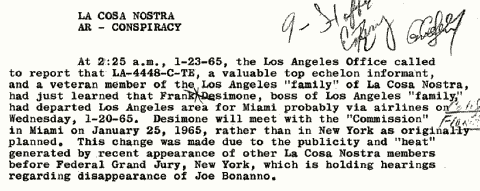 FBI Memorandum, Jan. 23, 1965.