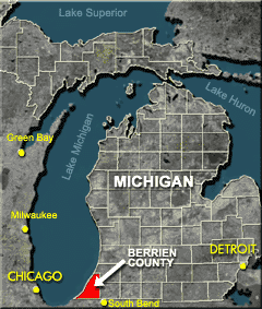 Berrien County map