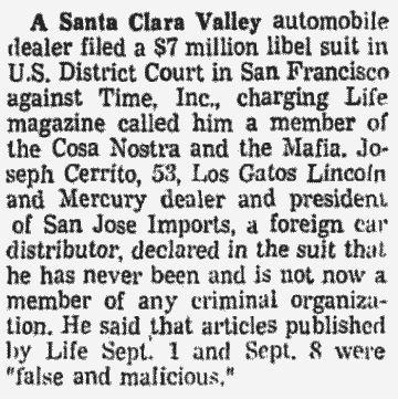 Los Angeles Times, Nov. 1, 1967