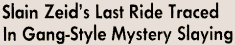 Newspaper headline