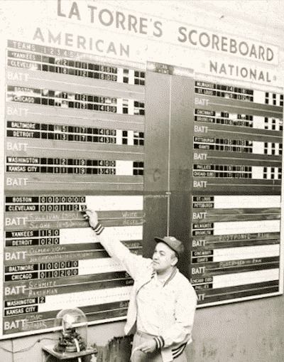 Scoreboard at LaTorre Recreation